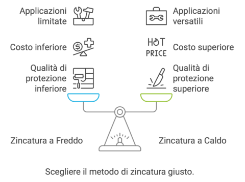 Schema differenza zincatura caldo e freddo 0