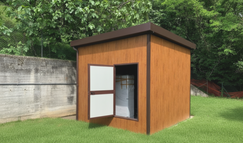 2702 Struttura coibentata effetto legno pannelli microgracati insonorizzati